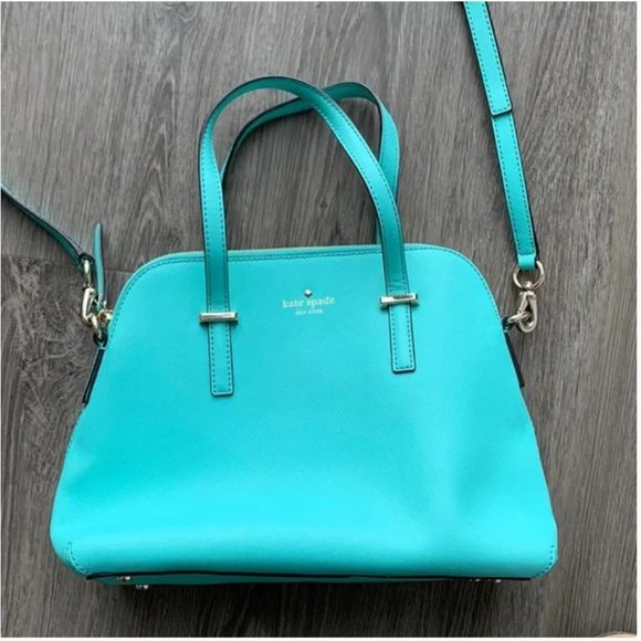 Kate Spade Cedar Street Maise crossbody bag purse Brightbery green/blue/mint - Picture 7 of 16